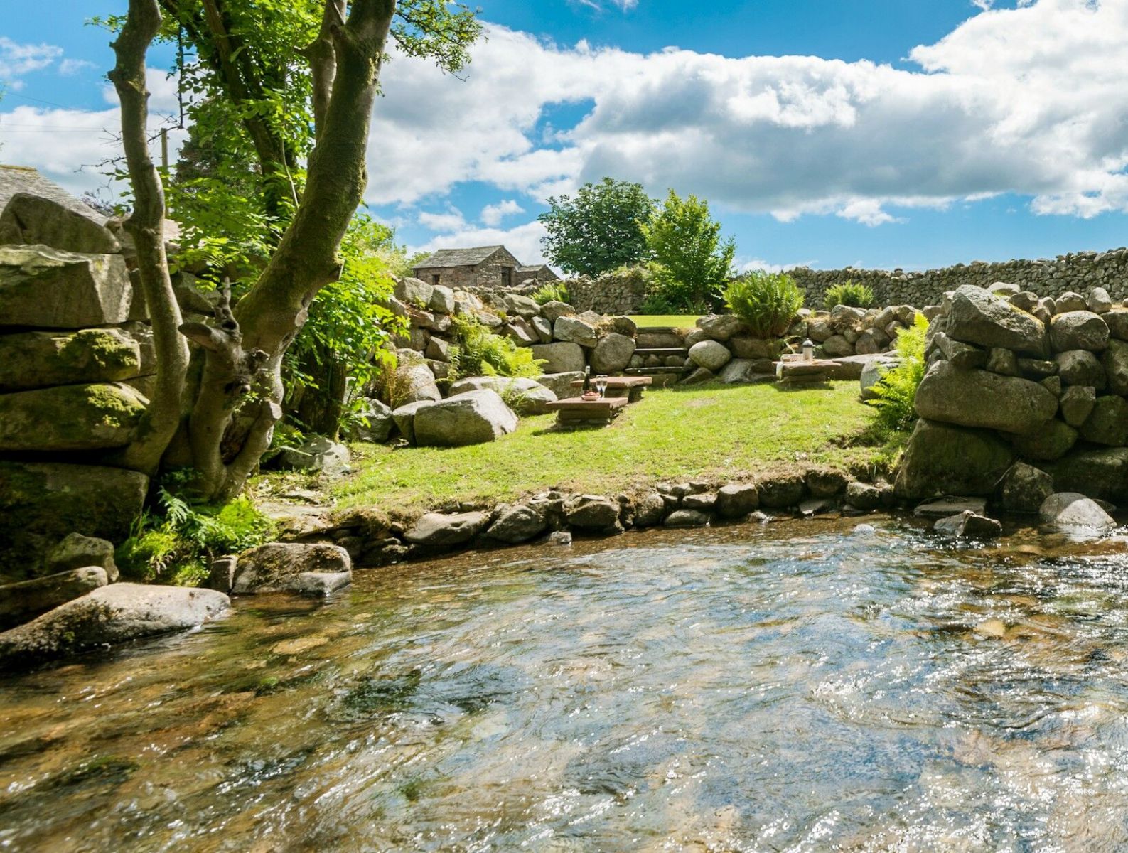 Our picnic spot on the Beck Our picnic spot on the Beck