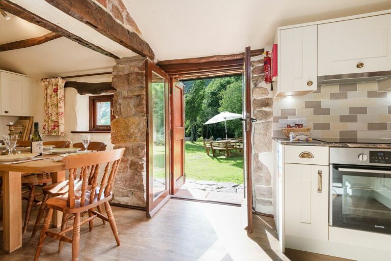 Scafell Cottage Brand New Kitchen & Entrance to our Riverside Gardens