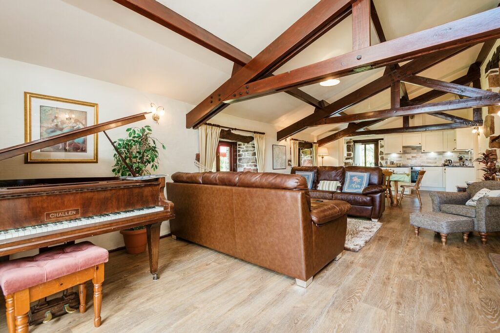 Wastwater Living Room with Baby Grand Piano